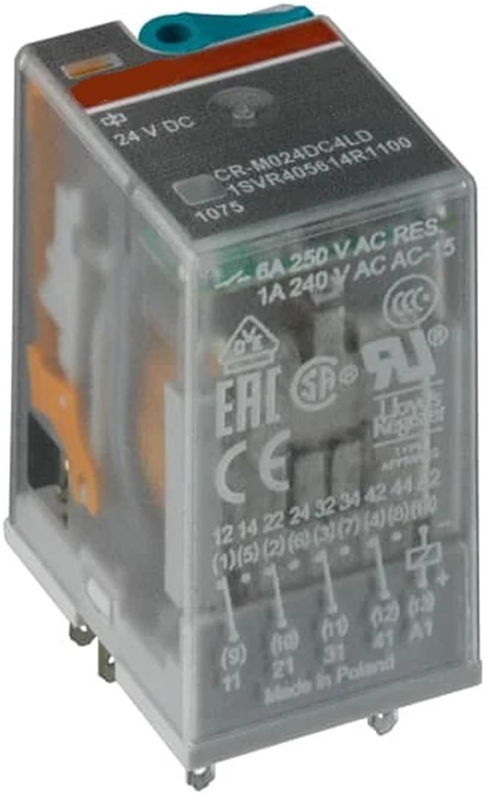 Relais d'interface enfichable CR-M024DC4L ABB 4c/o 24VDC 6A 10038866