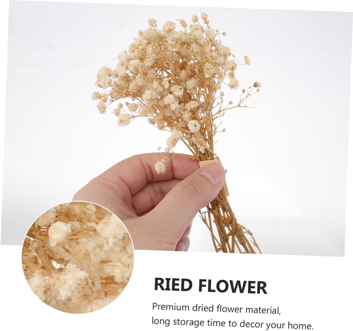 6pcs Dried S Breath Flowers Bouquet Natural Artificial Gypsophila Stems Mini Floral Arrangements for Wedding Centerpieces Home Decor Party Decorations