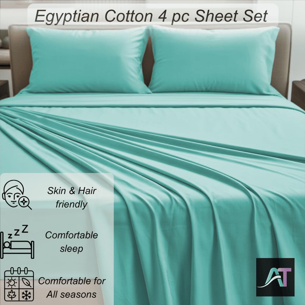 Amazon｜AMAY 500スレッドカウント シーツセット 深さ10~12インチの