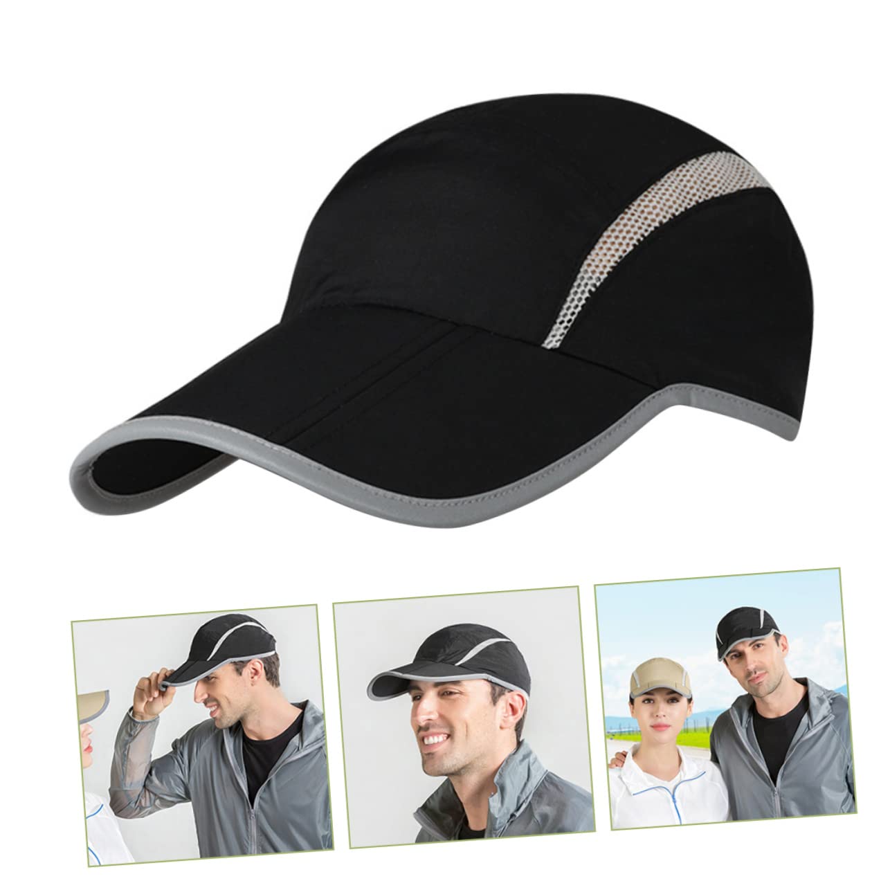 Veemoon Deportiva Unisex Ajustable y Transpirable con Protección Solar Sombrero de Running para Hombres y Mujeres para Actividades Aire