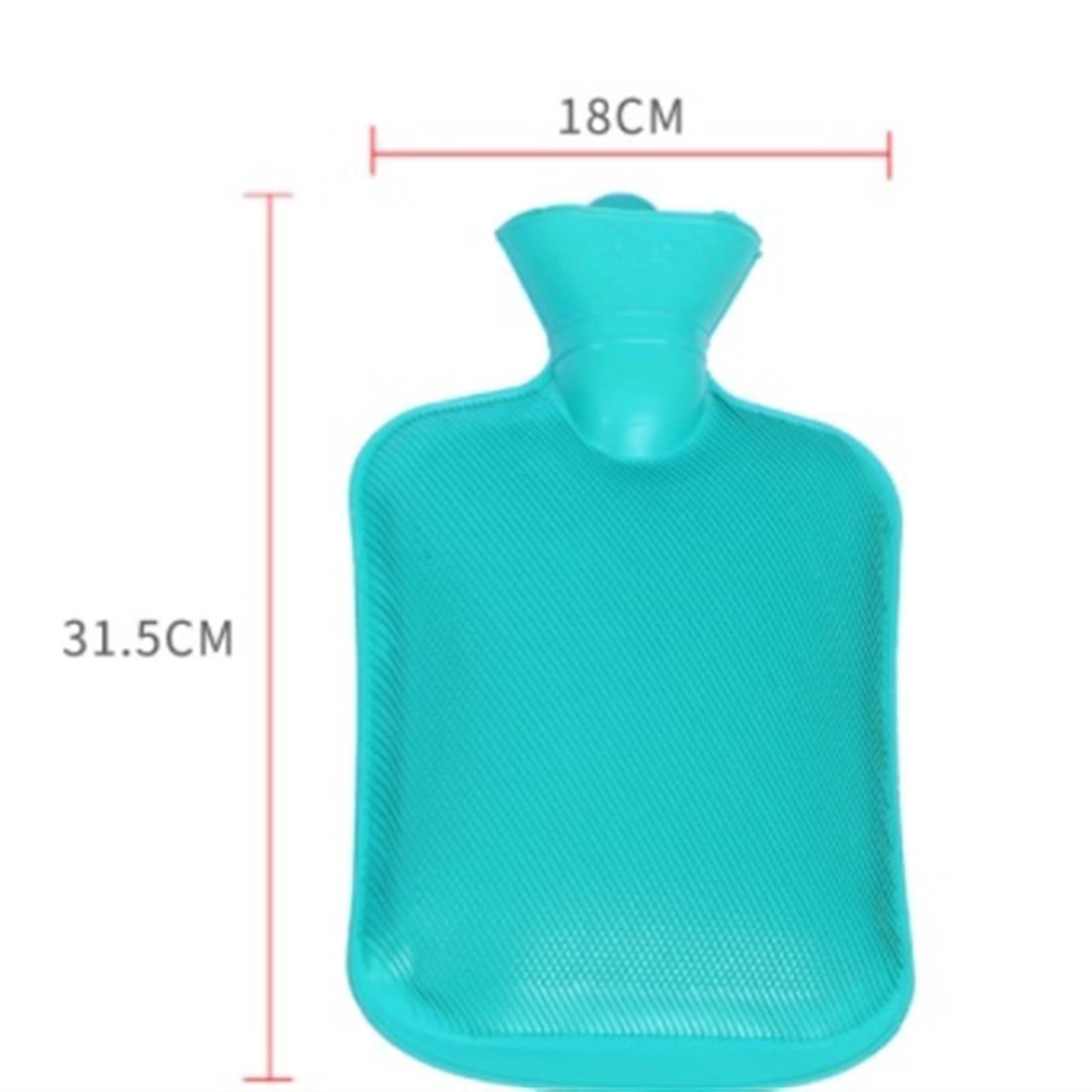 Botella de agua caliente portátil, 1 Uds., 2000Ml, Color grueso, accesorio, bolsas aleatorias, botella, Casa goma(Blue)