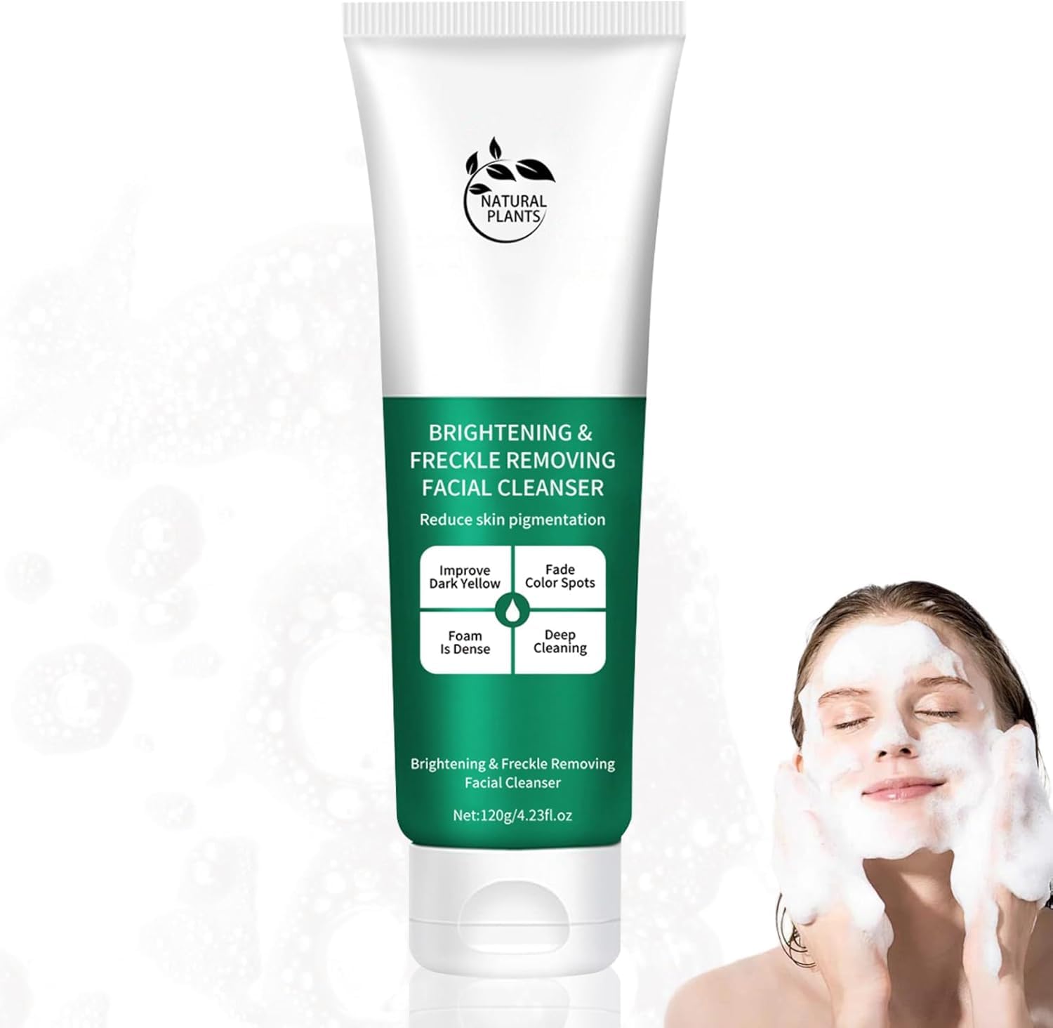 AzoneeBrightening Cleanser, Brightening Cleansing Gel, Vegan Cleansers, Niacinamide Anti-Dark Spots Cleanser, Antioxidant Rich, Acne Cleansers for Acne Prone Skin