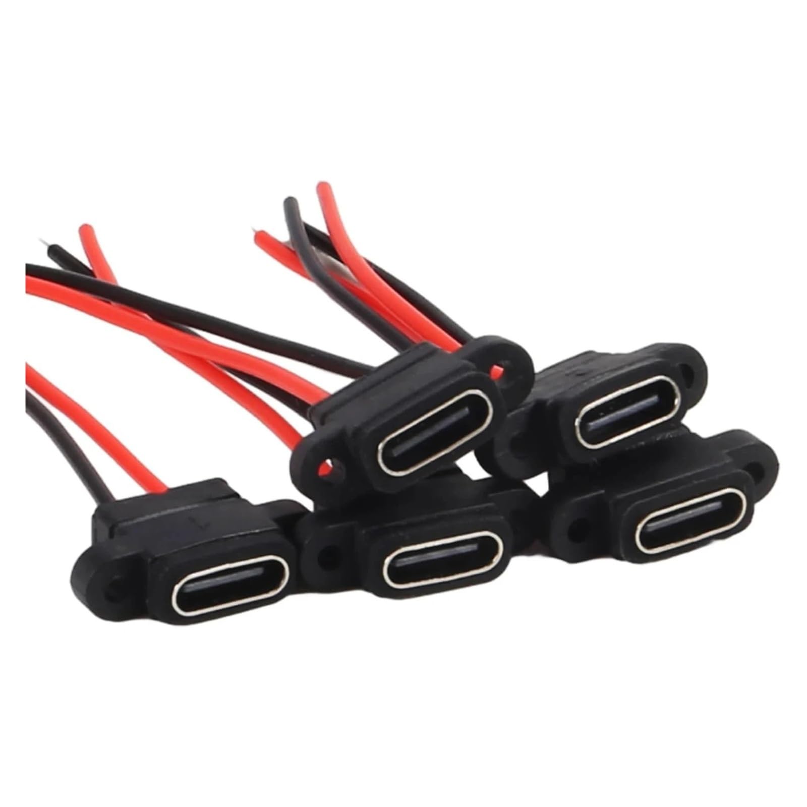 Presa USB C impermeabile a 2 pin, 3 A, porta di saldatura a ricarica rapida (10 pezzi)