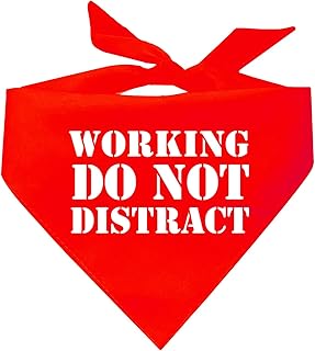 Working Do Not Distract Dog Bandana (Assorted Colors)