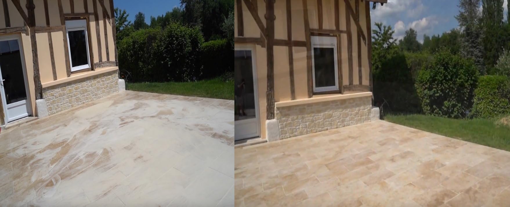 Limpiador de lechanzas cemento trazado blanco junta Net Guard fin astillero fórmula vegetal-10 min-Toda piedra – 5L 30m2