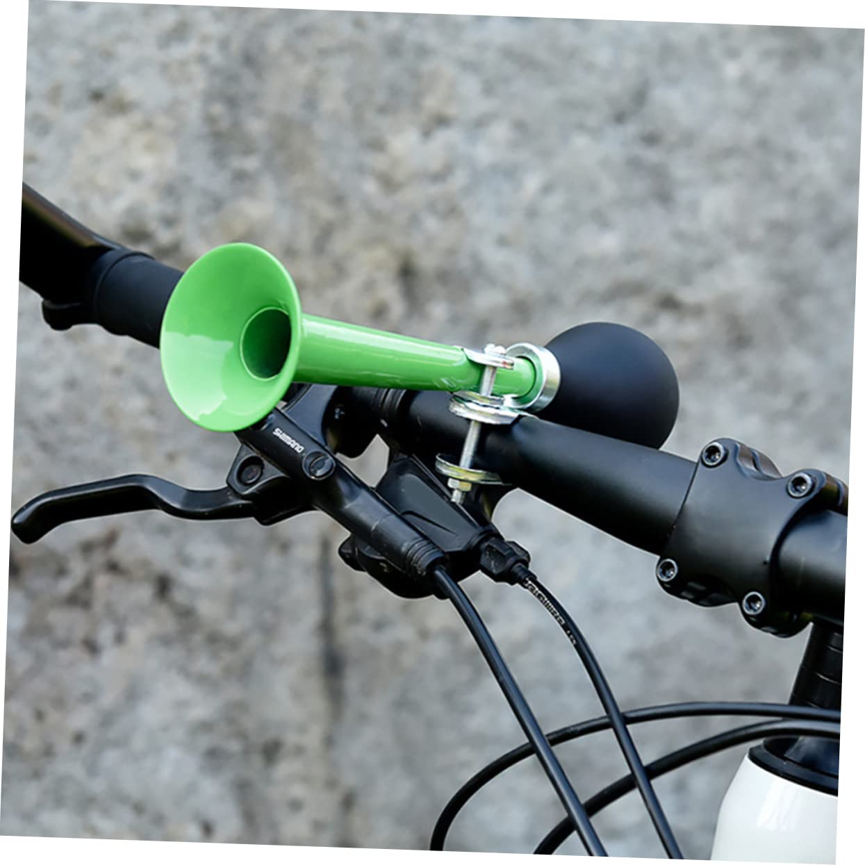 BESPORTBLE Campana De Trompeta Compresor De Aire Portabicicletas Timbre De La Puerta Sirena Azul Campana para Ciclismo Repicar Titular De Teléfono Ciclo De Polivinilo