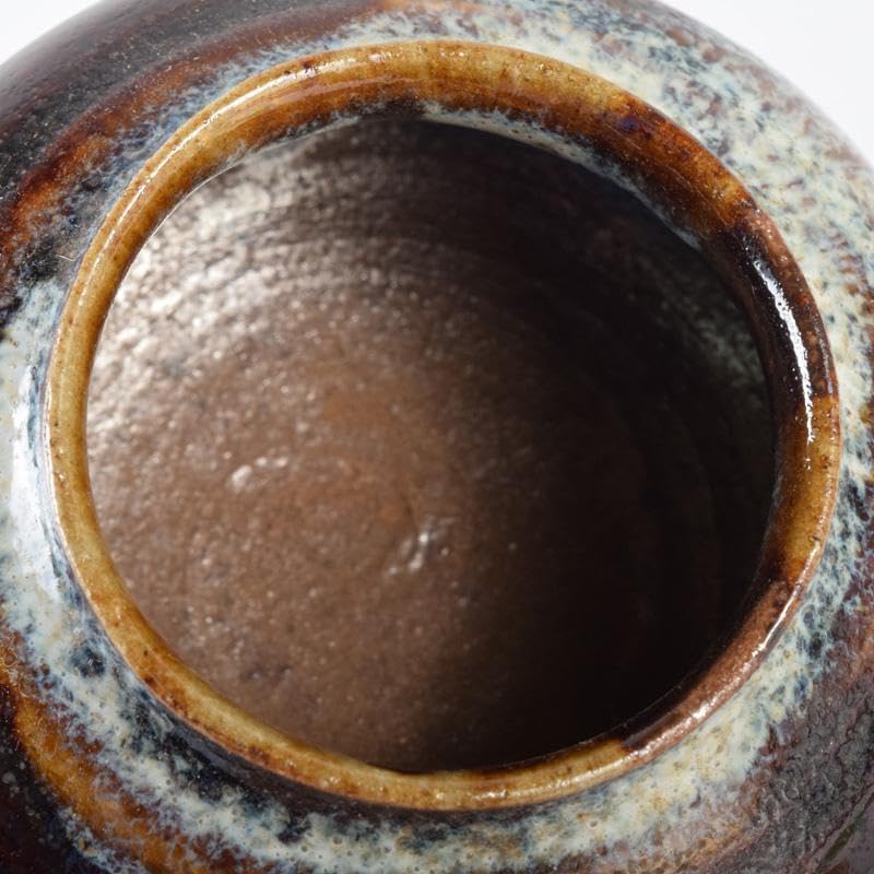 茶道具瀬戸焼大海茶入袱紗・時代箱付V7308