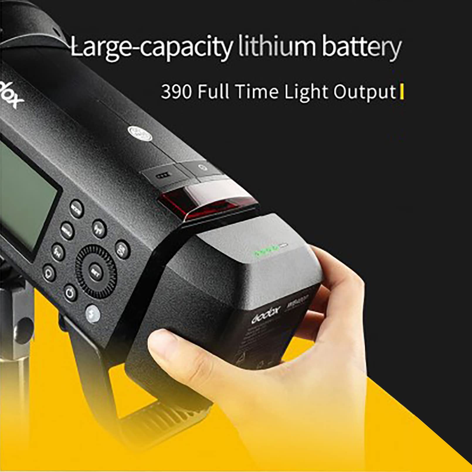 GODOX WB400P Batterie au Lithium de Remplacement pour Godox AD400 Pro Flash, 21.6V/2600mAh 56.16Wh Batterie de Réserve, Batterie Li-ION Rechargeable pour Godox AD400Pro Flash de Studio