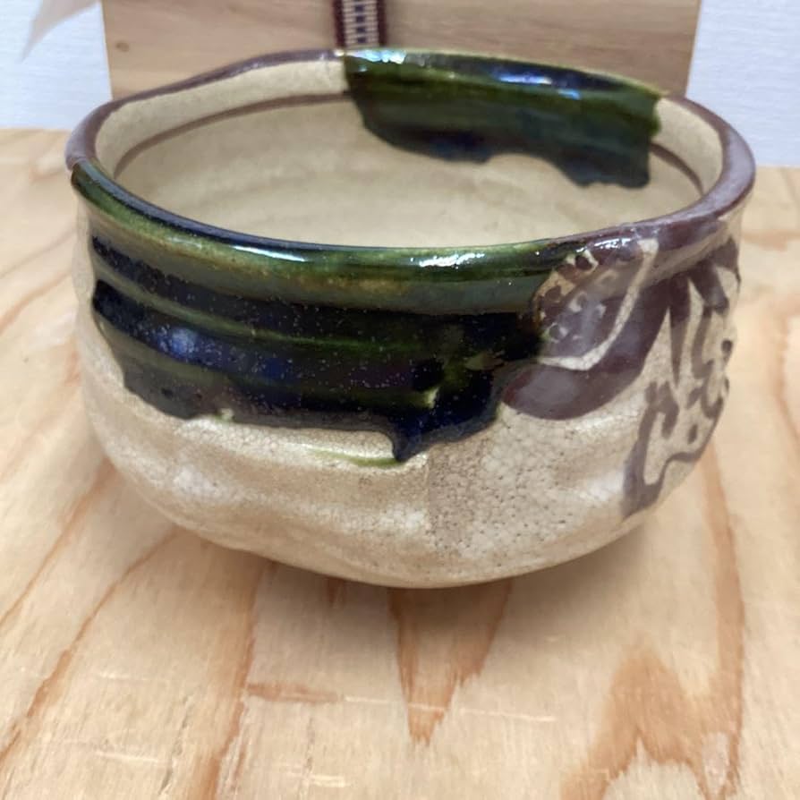 Amazon | 茶道具 織部茶碗 野田東山 作 N231TK | ノーブランド品