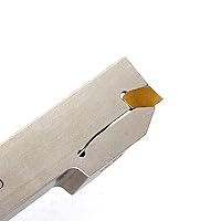 Vista 5 de OSCARBIDE 3/4" torno indexable ranurado titular de separación resistente niquelado QA12R-30 herramienta de corte a mano derecha con 10 piezas