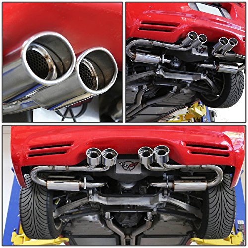 Dna Motoring Cbe-Cc97-57L-T8 Stainless Steel Cat Back Exhaust System [Compatible With 97-04 Chevy Corvette V8 5.7L] #TOP6