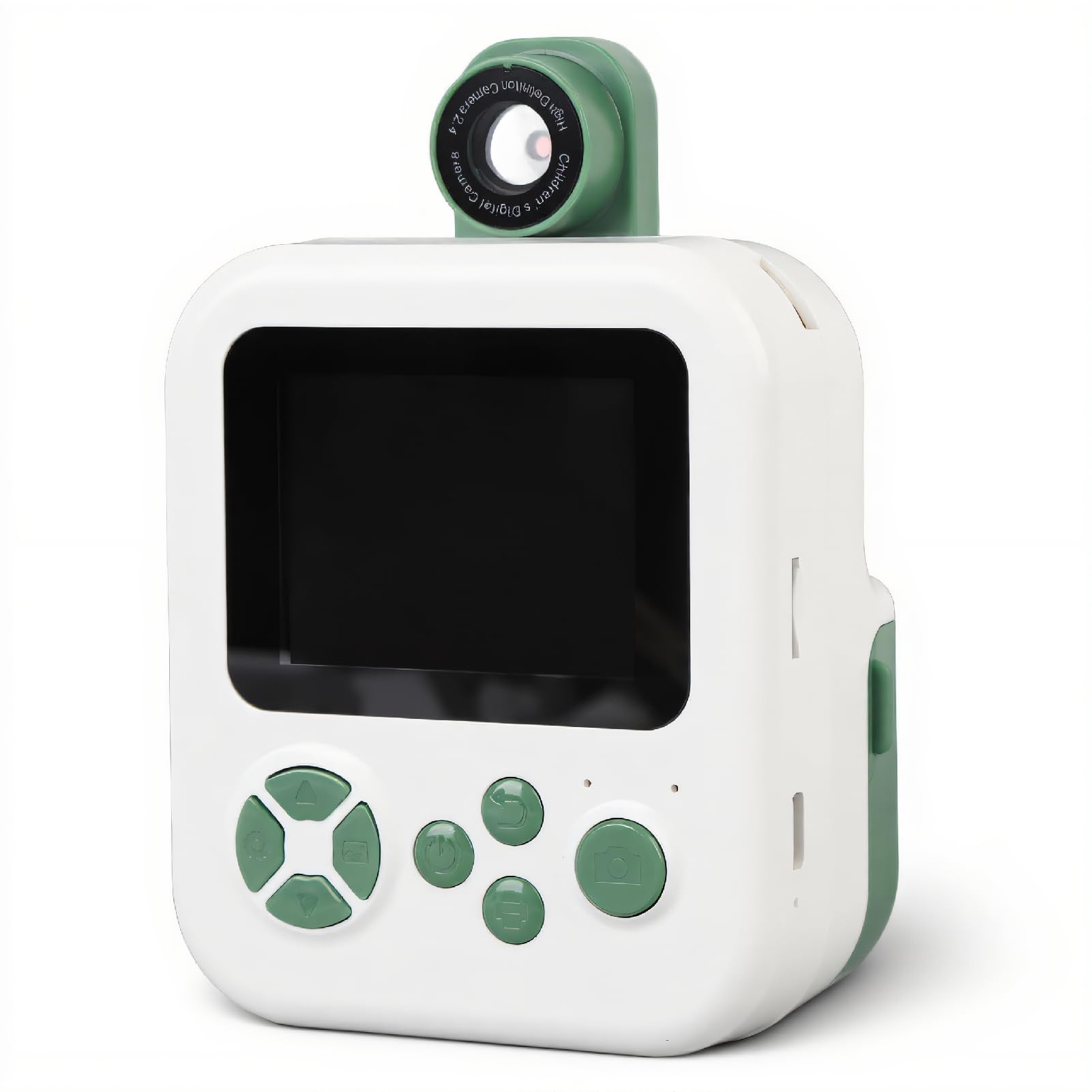 Fotocamera a Stampa Istantanea, Fotocamere Digitali per Foto a Stampa Istantanea HD da 48 MP, Fotocamera Istantanea per Selfie con Schermo IPS da 2,4 Pollici con Obiettivo (verde