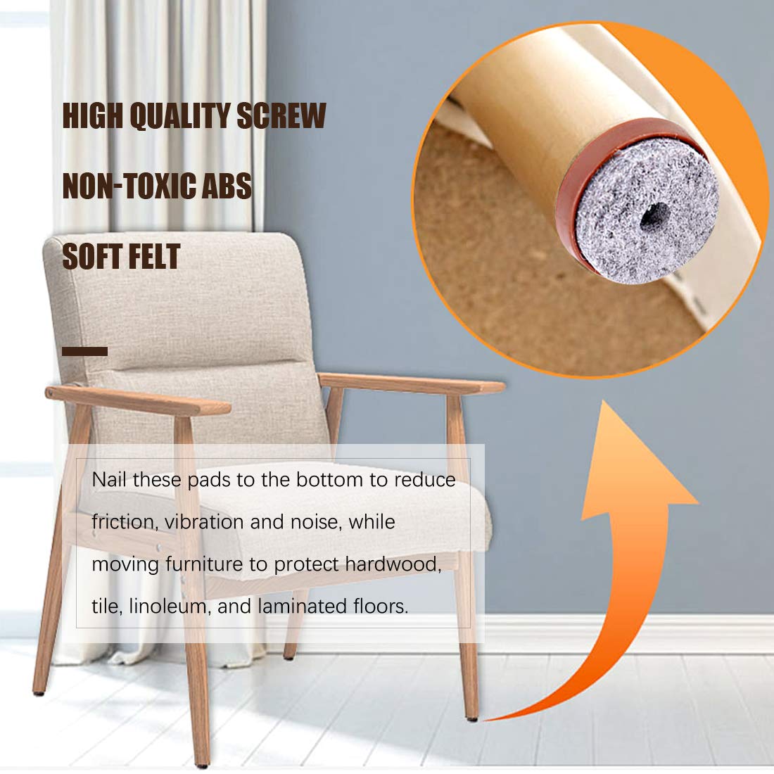 INOFIX Scivolo Per Mobili Con Chiodo D22mm - Foto 7