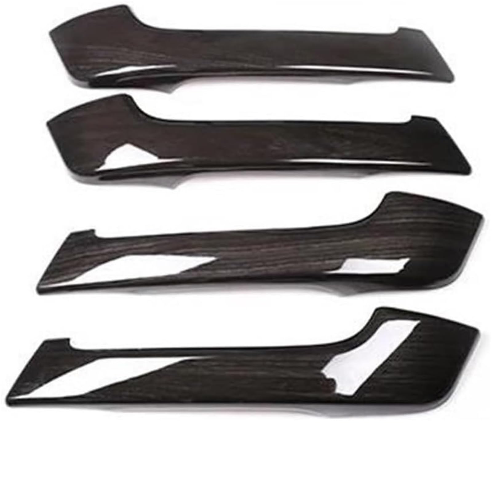 Zynther Black Wood Grain Inside Door Latch Handle For Toyota For Land For Cruiser For Prado Fj150 150 2010-2018 4Pcs Car Interior Door Handle Decoration(Black Wood Grain)