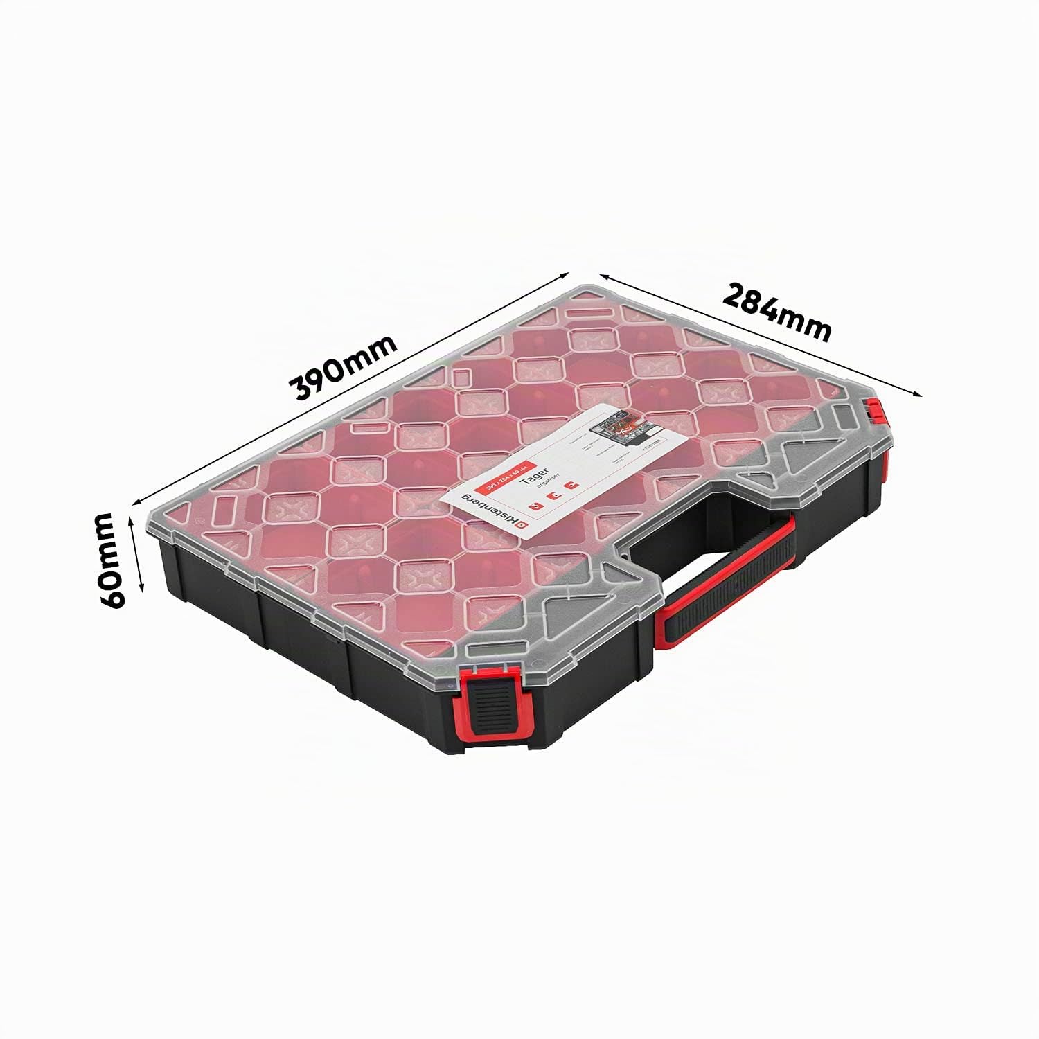 Lot de 10 boîtes de rangement pour petites pièces avec couvercle transparent - Mallette de tri avec compartiments amovibles
