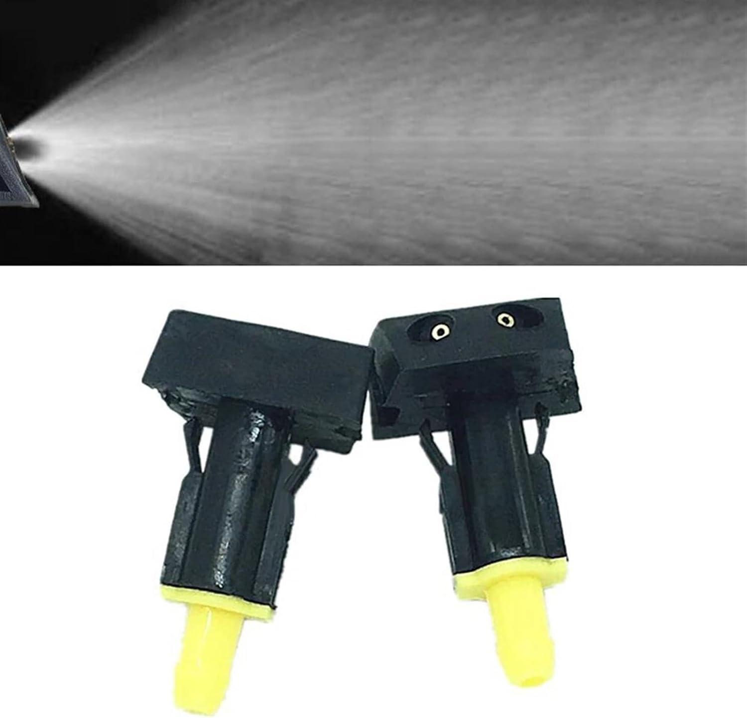Windscreen Washer Nozzle Spray 2pcs Water Jet Direct Replacement For TIIDA