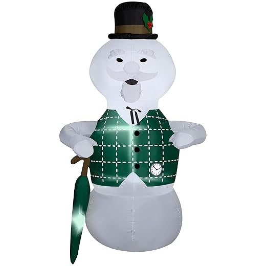 Gemmy 8' Sam The Snowman Rudolph Airblown Inflatable Christmas Decoration