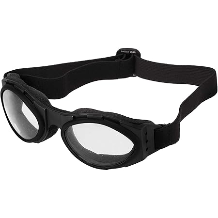 Bobster BA001C Bugeye Goggles, Black Frame/Clear Lens