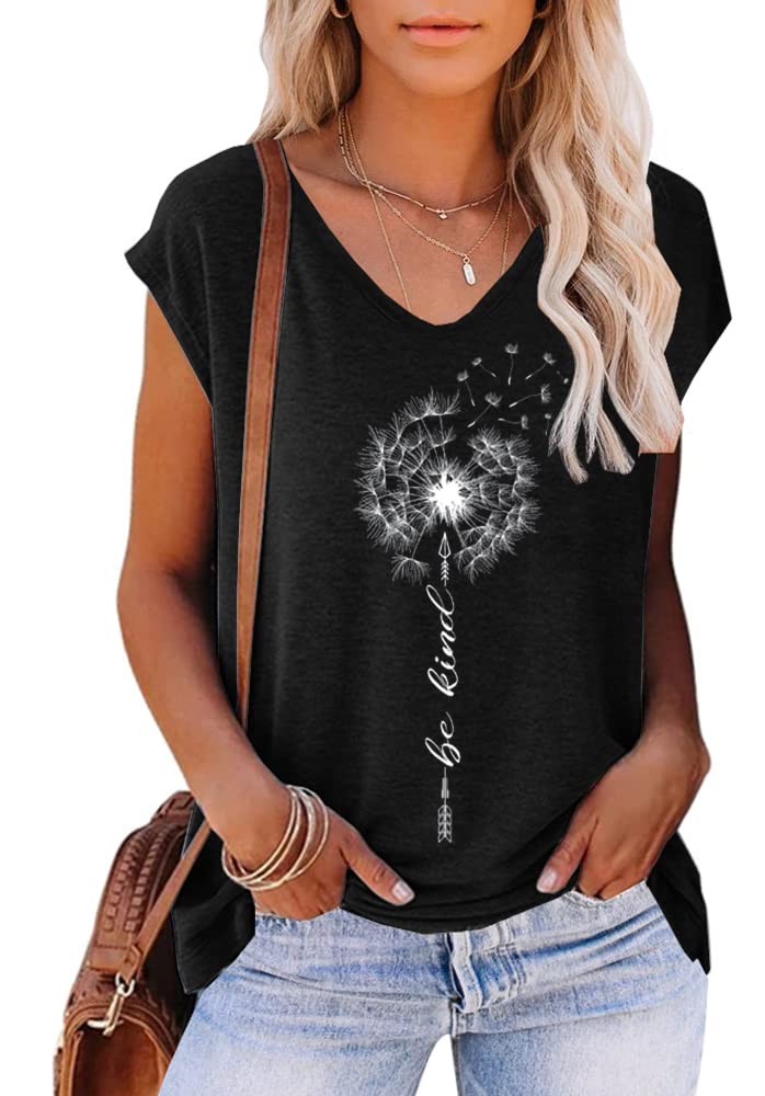 Womens Summer Tops Trendy V Neck Tank Tops Tie Dye Sleeveless Cute Printed Loose Fit
