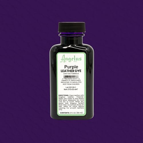 Miniatura 26 de Angelus Tinte para cuero – Tinte flexible para cuero para zapatos, botas, bolsos, manualidades, muebles y más, 3 onzas, Dauber incluido (marrón)