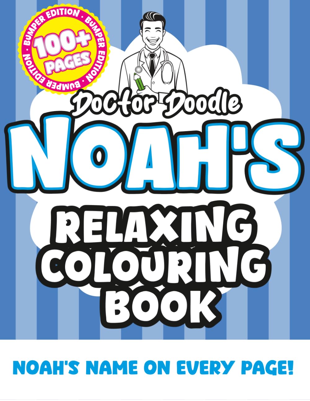 Noah's Relaxing Colouring Book: Relaxing Patterns and Illustrations for All Ages (Relaxing personalised colouring books)