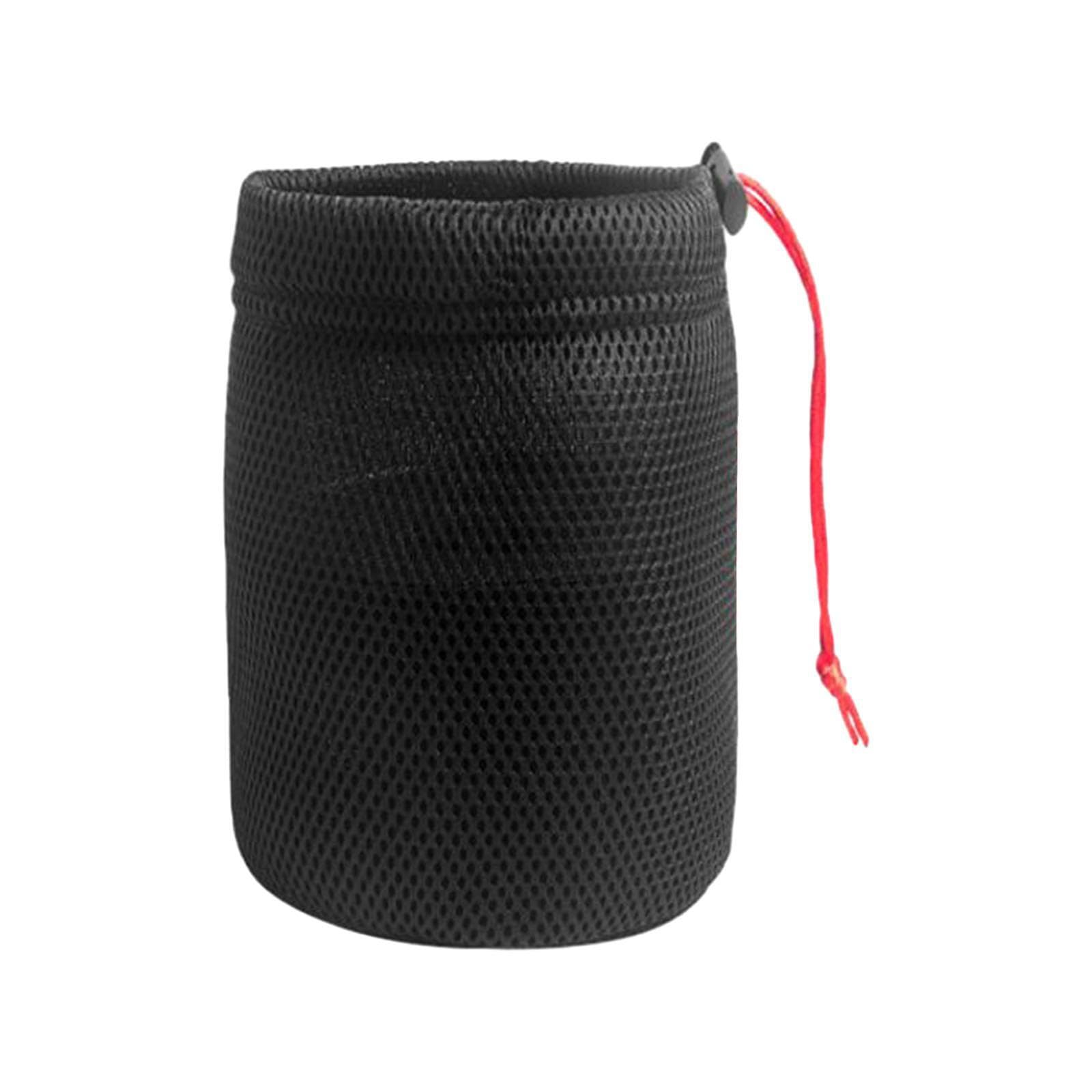 TUXCAXI Camping Pot Bag Breathable Easy To Drawstring For Storing Cookware While Enjoying Outdoors Camping Pot Storage Bag Is Widely Suitable For Outdoor, Black, 11x23cm