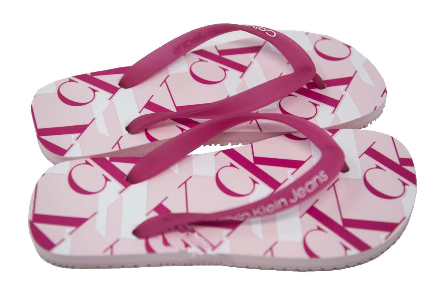 Calvin Klein Jeans Chanclas mujer CK chanclas playa o piscina articulo ZW0ZW01790 EO/AOP SANDAL, TN9 Pearly Pink, 40
