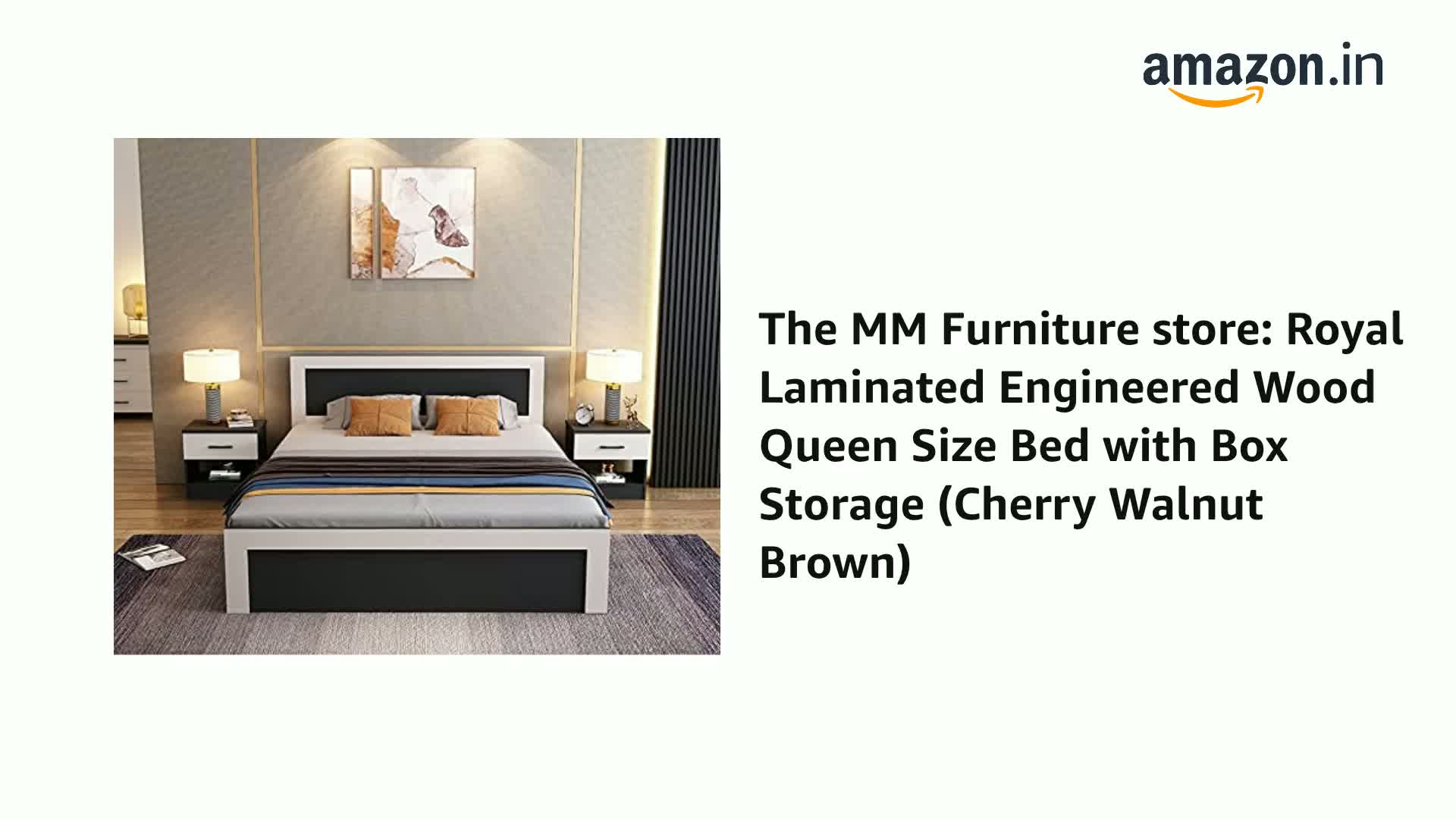 The MM Furniture store Zara – Queen Size Bed with Drawer Storage