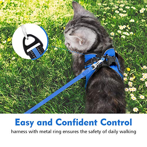 rabbitgoo Cat Harness and Leash Set for Walking Escape Proof, Adjustable Soft Kittens Vest with Reflective Strip for… - Image 7
