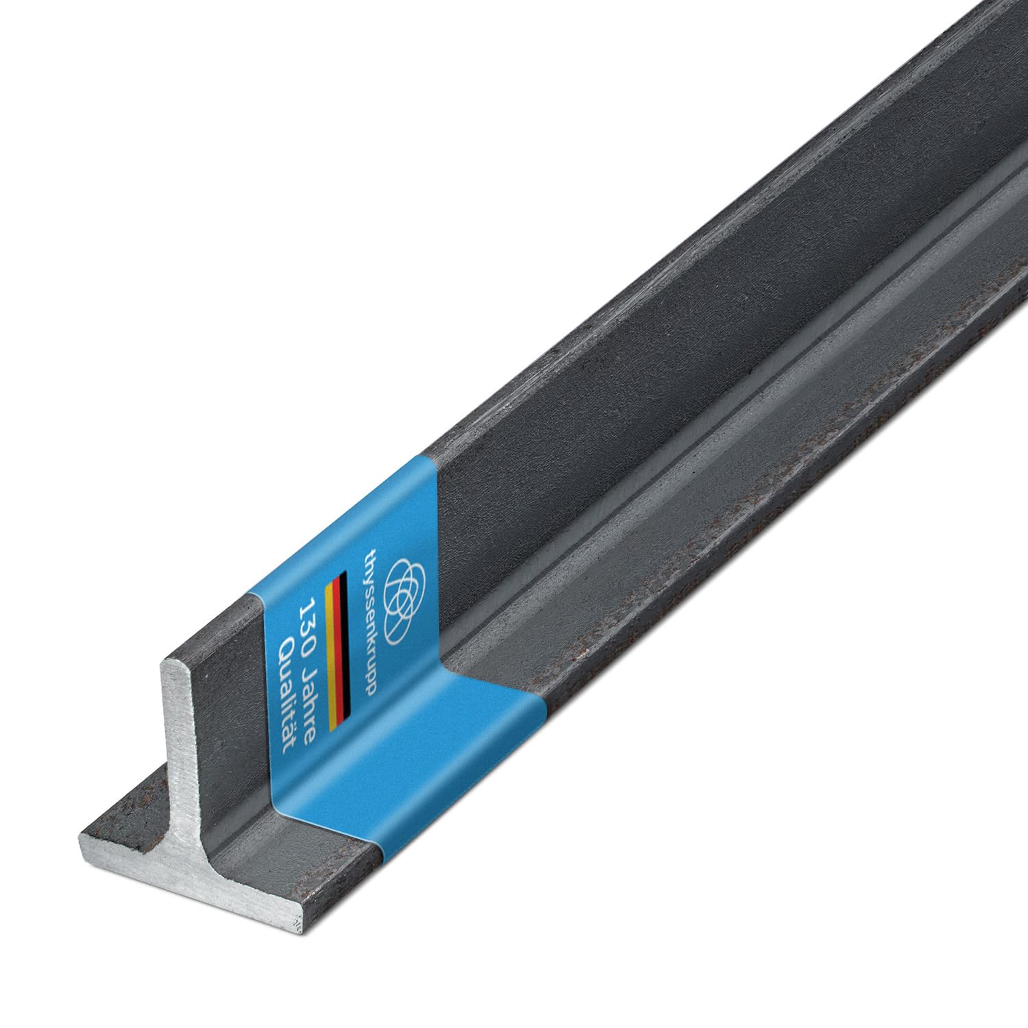 thyssenkrupp Stahl T-Profil 50x50x6 mm – 2000 mm Länge | T-Stahl | Werkstoff: S235JR | robust, gut schweißbar & vielseitig einsetzbar