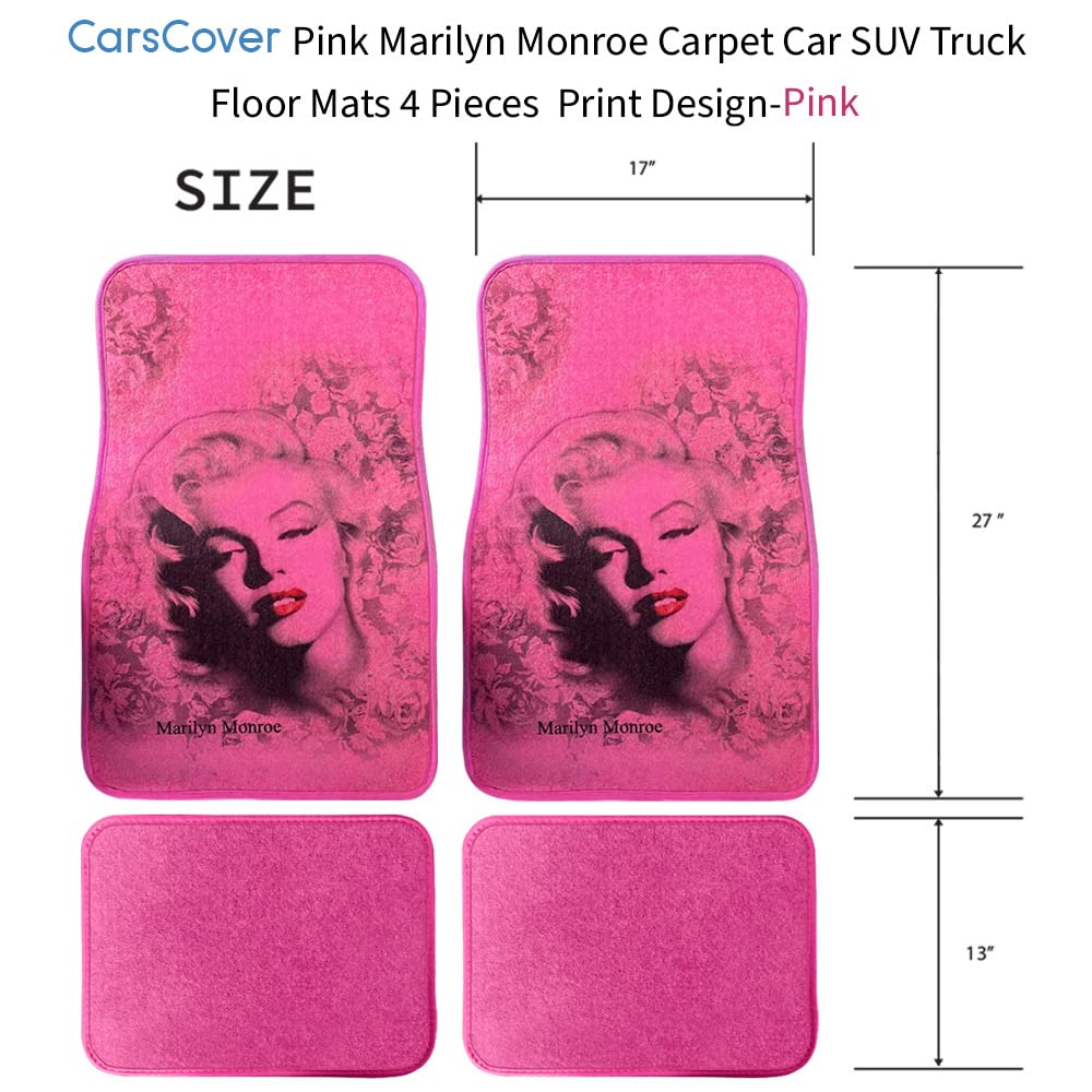 Amazon.com: Pink Marilyn Monroe Print Design Carpet Car SUV Truck