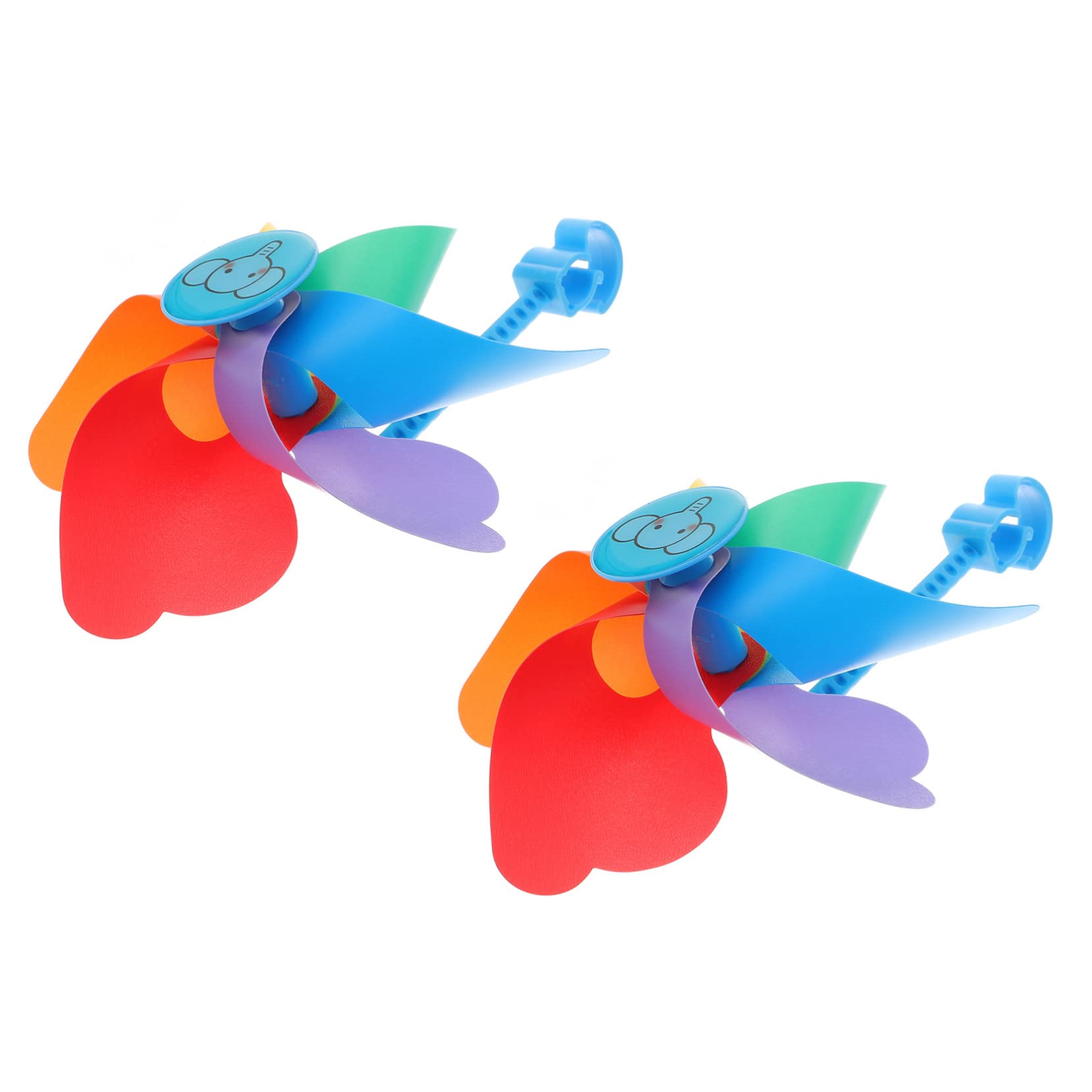 Toddmomy Windmill Toy for Children 2pcs Plastic Decorative Windmill Present for Boys and Girls