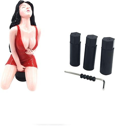 Miniatura 8 de Perilla para palanca de cambio de mujer sensual, para transmisión manual o automática, Rojo rosa