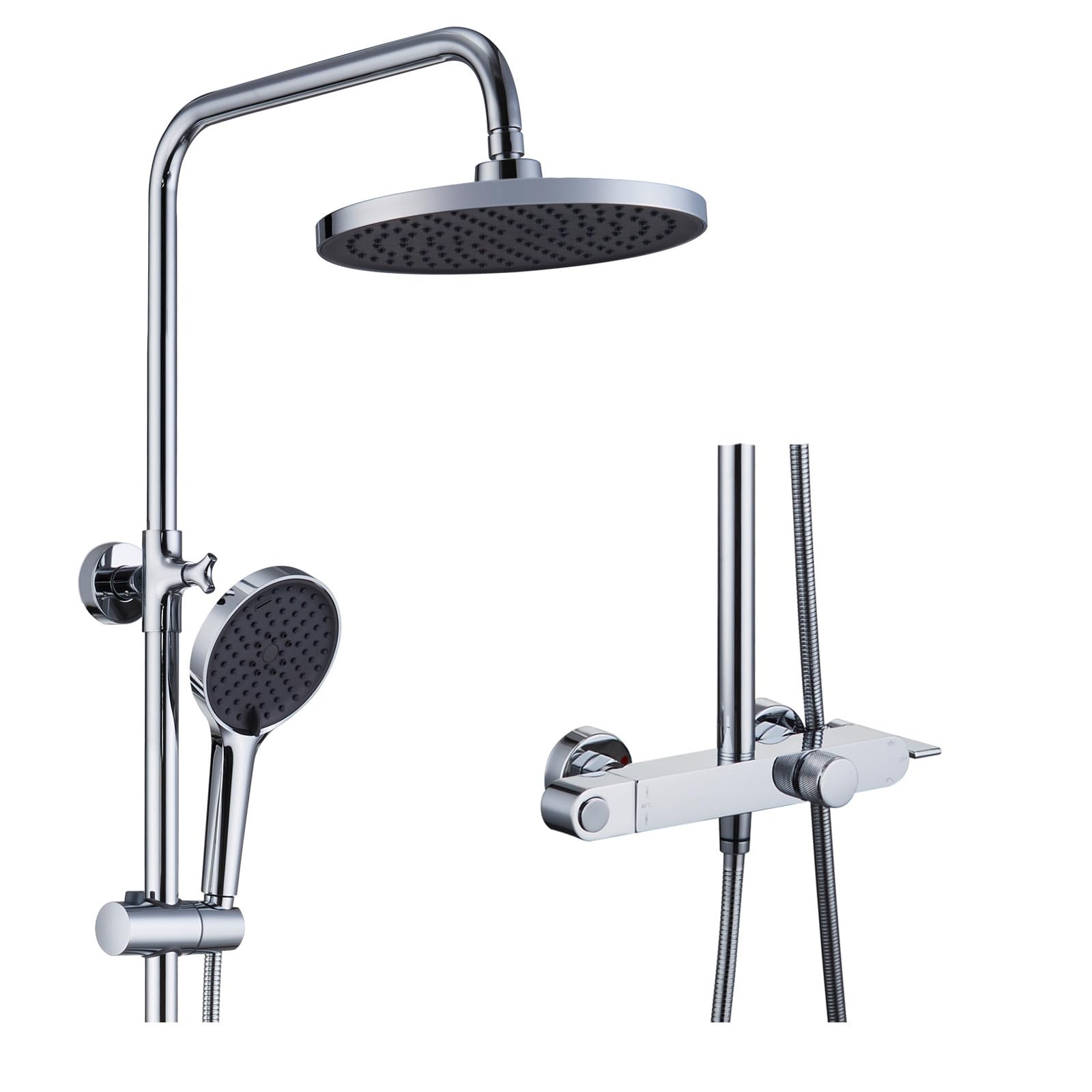 Robinet de douche de salle de bain familial avec mitigeur stable et sécurisé