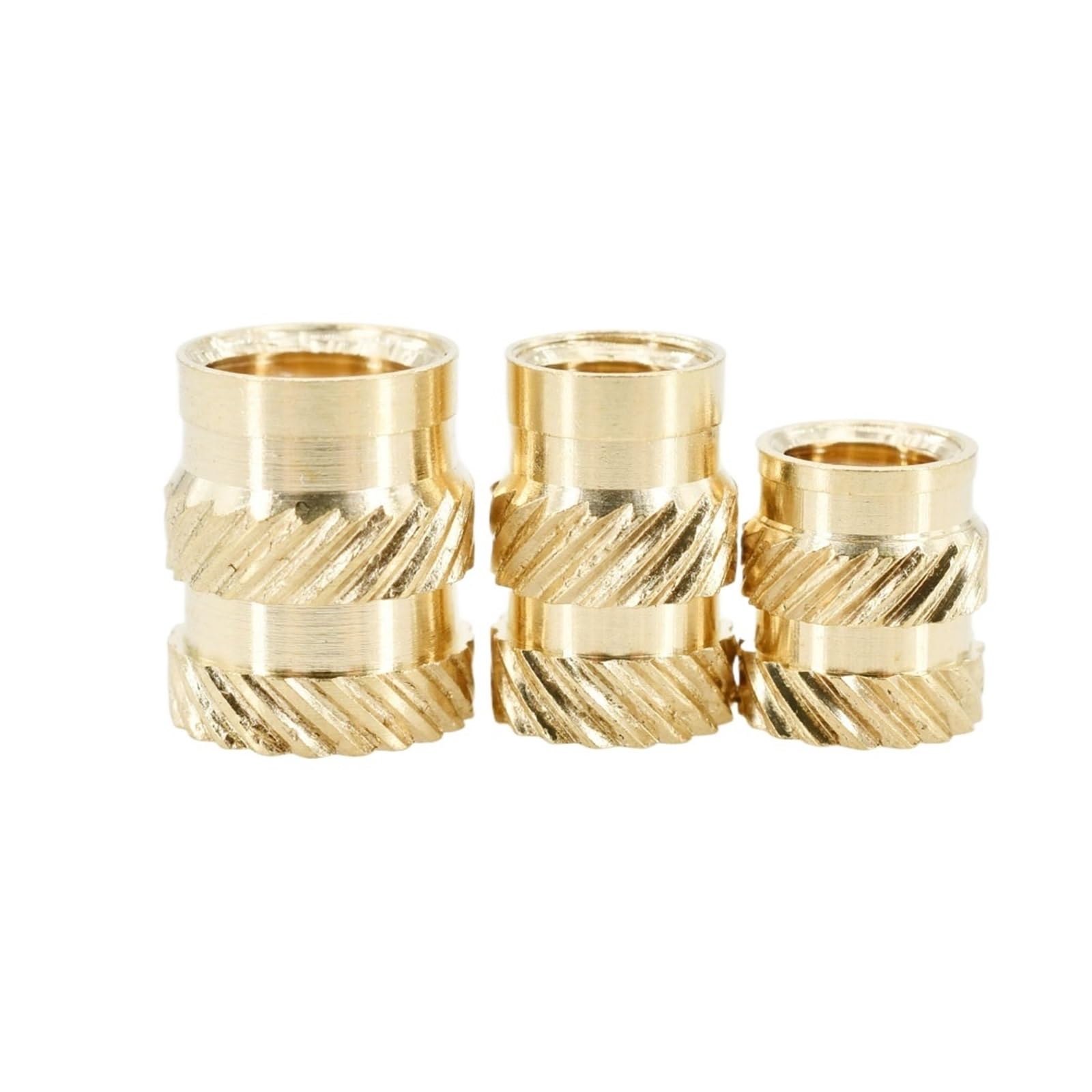 200/300/500 Uds tuerca de inserción de latón M2 M3 M4 M5 M6 insertos de rosca métrica tuercas de calor de fusión en caliente juego de tuercas de cobre de impresión 3d(500Pcs,M5x6x7)