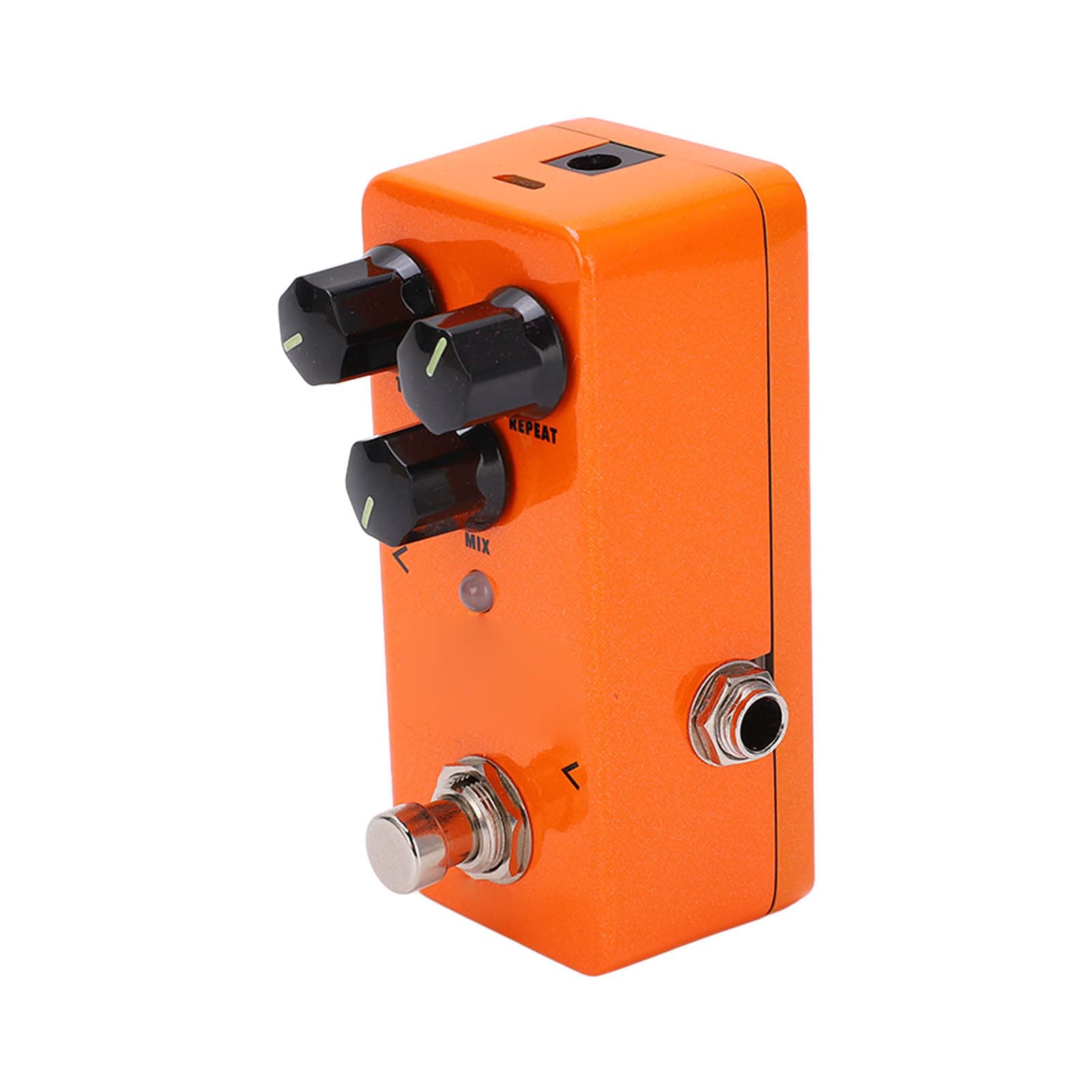 Pedale Effetto Chitarra Mini Delay Pedale Digitale Regolabile per Musicisti Metal Orange 800ms