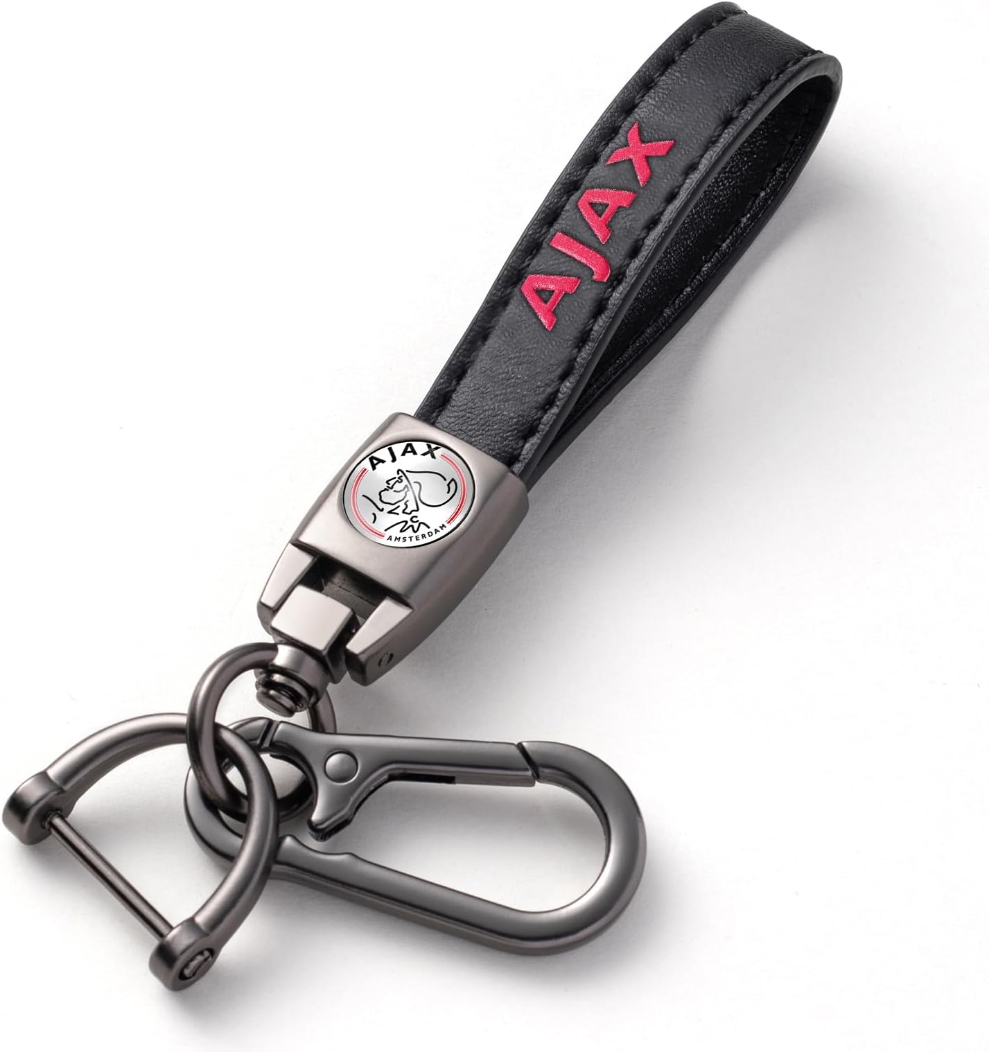 Car Keychain Keyring for UEFA Champions League Football Fans, Car Key Chain Replacement Key Fob Holder,Black
