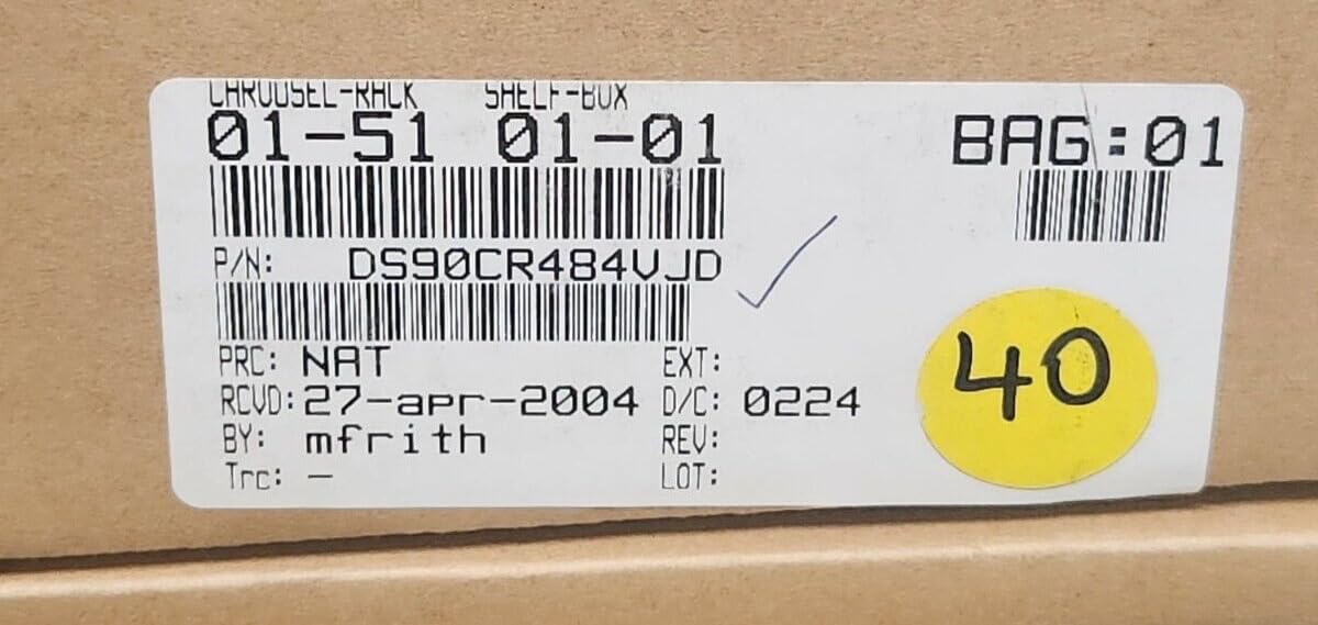 (40 PCS) DS90CR484VJD Compatible with National DS90CR484 48-BIT Channel Link DE