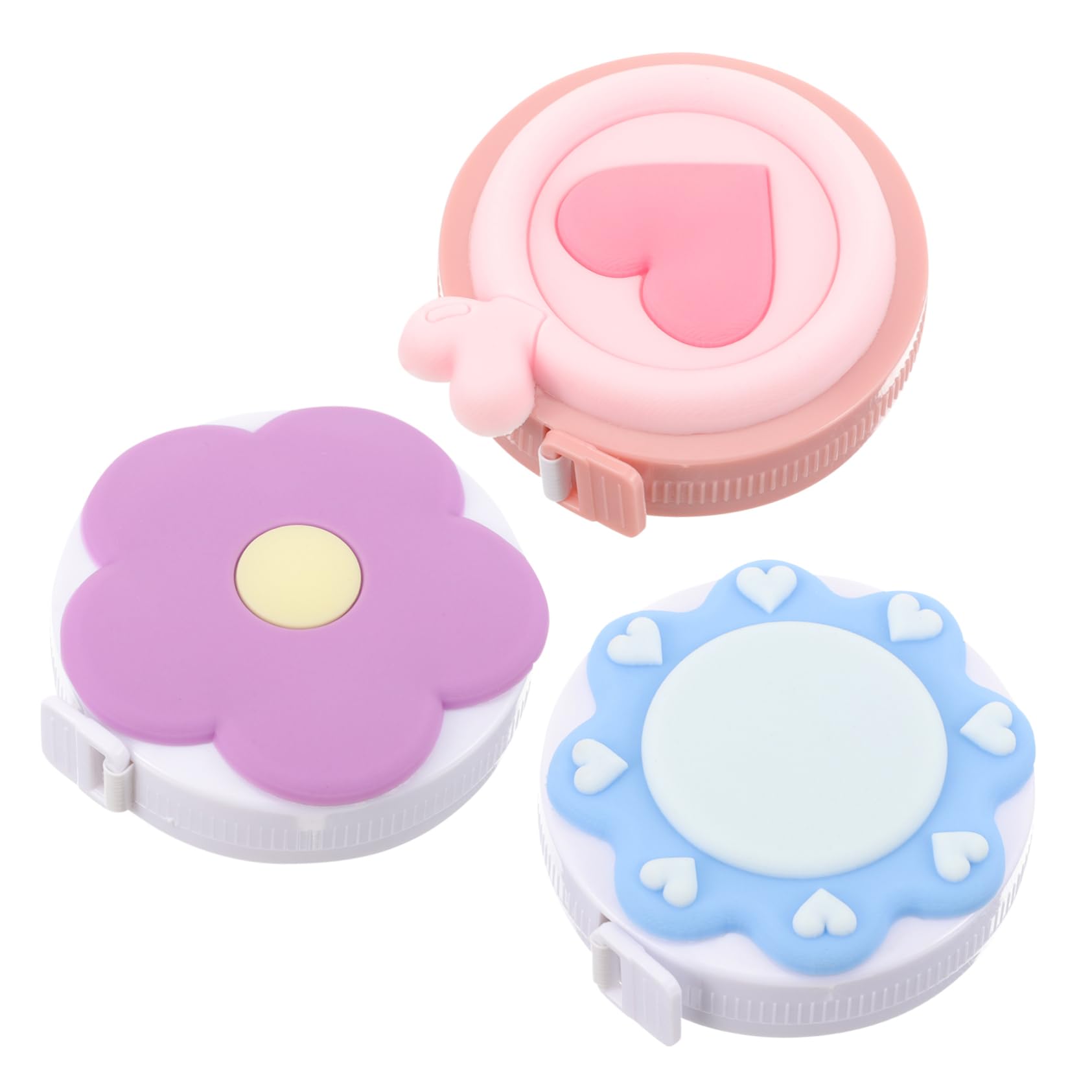 ARTIBETTER 5 Set Nastro Di Macaron Nastro Di Misurazione Portatile Retrattile Misurazione Del Corpo Nastro Di Misurazione Delle Misure Del Corpo Metro A Nastro Per Fai Da Te Pvc 3 Pezzi*5