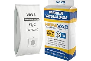 30 Pack HEPA Vacuum Bags Type Q designed for Kenmore Canister Vacuums