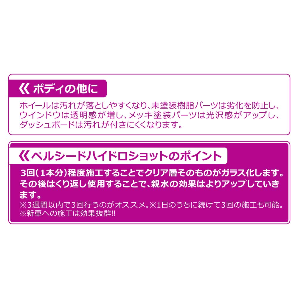 Amazon | ペルシード(Pellucid) 洗車ケミカル ハイドロショット ミニ