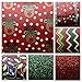 David Angie Merry Christmas Faux Leather Sheet Assorted Synthetic Leather Fabric 6 Pcs 7.9