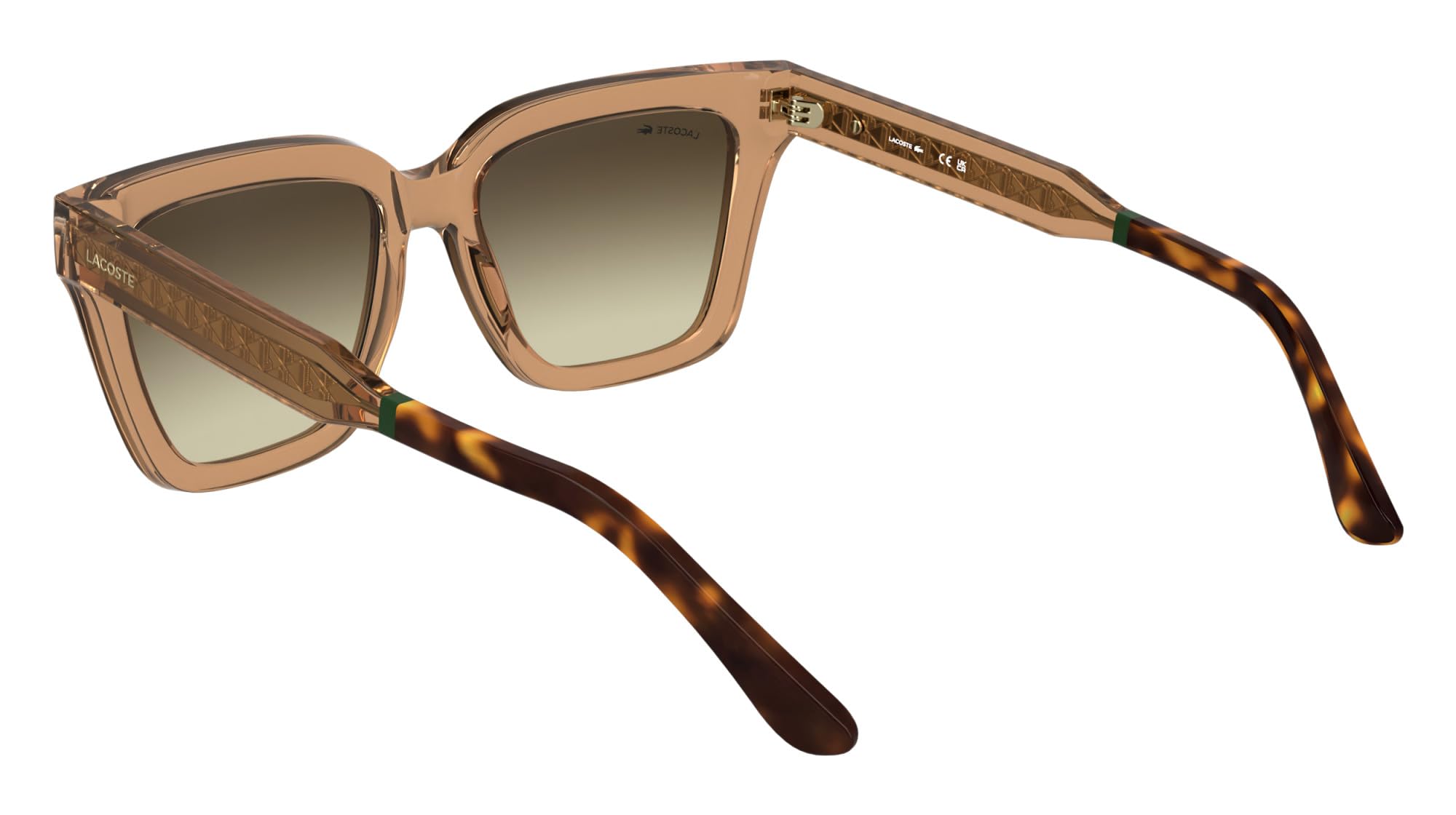 Lacoste Lunettes de Soleil L6063S Transparent brick 55/18/145 Femme