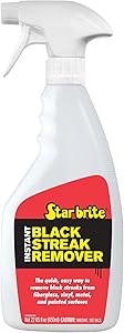 Star brite Instant Black Streak Remover - Dissolve Grease, Oil, Smoke & Exhaust Stains on Fiberglass, Vinyl, Metal, Plastic & Painted Surfaces - Spray On, Wipe Off