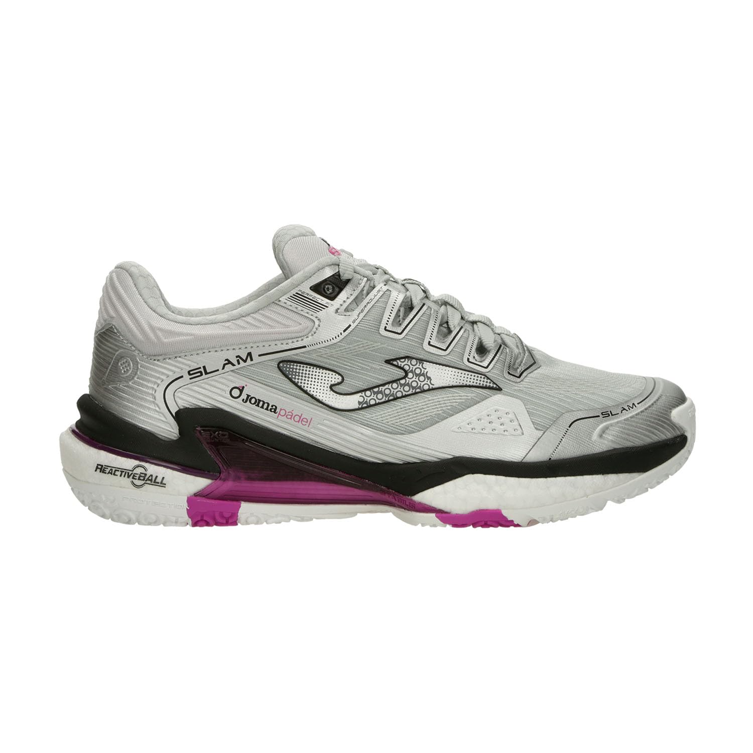 Joma Slam Lady 2512 Gray – Modelo TSLALW2512OM – Zapatillas de pádel para mujer