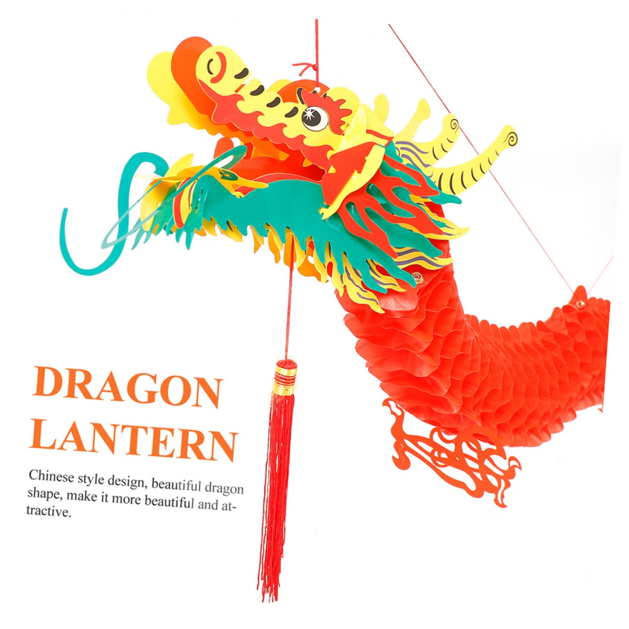 Zerodeko 4stücke Chinesische Drachen-hängedekoration Für Neujahr Einzigartige Frühlingsfest-Ornamente Für Garten Und Feierlichkeiten