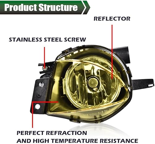 Miniatura 28 de GRAND ORANGE Luz antiniebla compatible con Chevy S10 1982-1997 y Chevy Blazer 1995-1997/GMC Jimmy/1988-1999 Chevy C1500 /GMC C1500 /GMC K1500