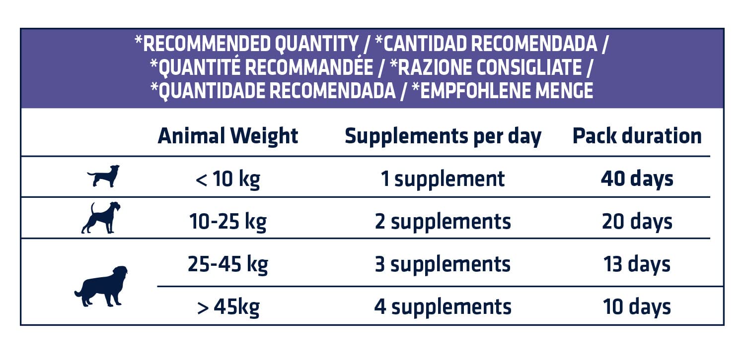 ADVANCE Suplemento Nutricional para Perros Articularforte, Caja de 80 Partículas de 5 gr
