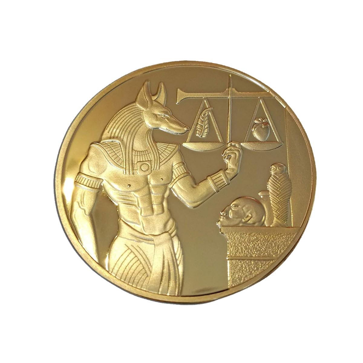 Pièce Commémorative De Collection Ornementale Égyptienne du Protecteur Antique Anubis