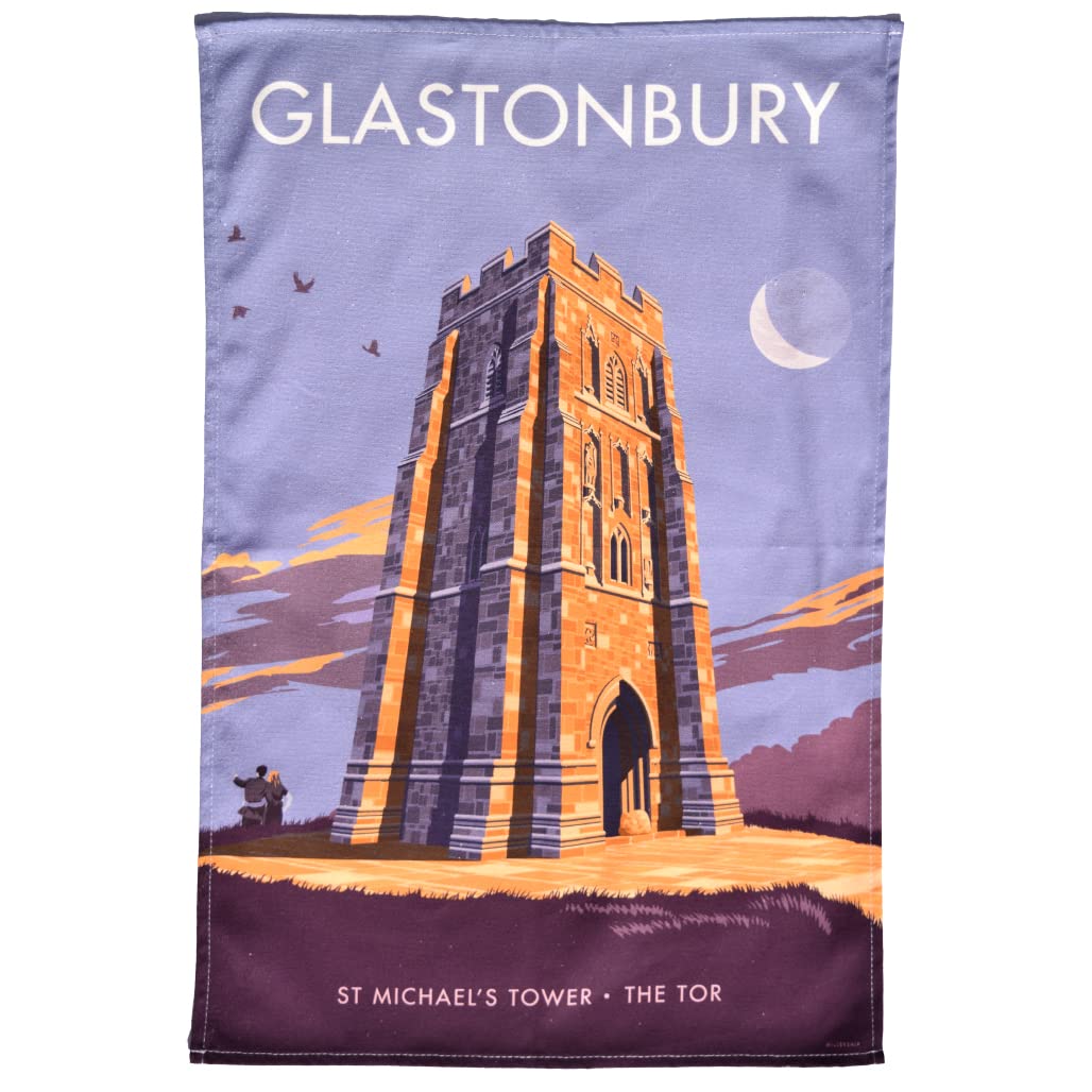 Town Towels Glastonbury Tor Tea Towel